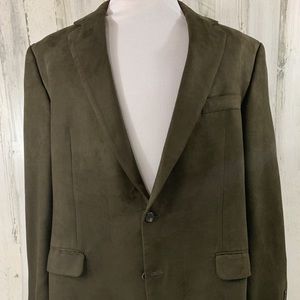 Men’s Ralph Lauren Brown sport coat.Rich chocolate Brown micro suede casual coat